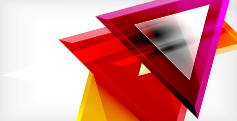 Dynamic triangle composition abstract background