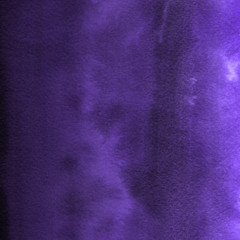 Violet ink and watercolor textures on white paper background. Paint leaks and ombre effects. Hand painted abstract image.