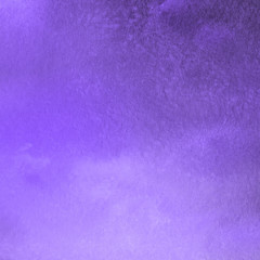 Violet ink and watercolor textures on white paper background. Paint leaks and ombre effects. Hand painted abstract image.