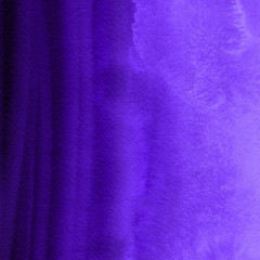 Violet ink and watercolor textures on white paper background. Paint leaks and ombre effects. Hand painted abstract image.
