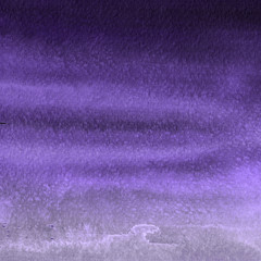 Violet ink and watercolor textures on white paper background. Paint leaks and ombre effects. Hand painted abstract image.
