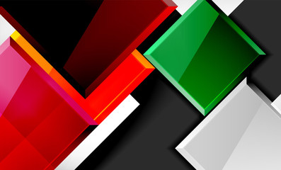 Color squares futuristic abstract background