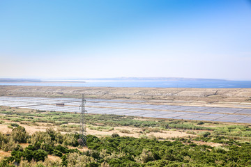 Croatia, view of the salina in Pag island