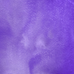 Violet ink and watercolor textures on white paper background. Paint leaks and ombre effects. Hand painted abstract image.