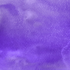 Violet ink and watercolor textures on white paper background. Paint leaks and ombre effects. Hand painted abstract image.