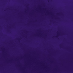 Violet ink and watercolor textures on white paper background. Paint leaks and ombre effects. Hand painted abstract image.