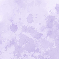 Violet ink and watercolor textures on white paper background. Paint leaks and ombre effects. Hand painted abstract image.