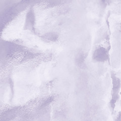 Violet ink and watercolor textures on white paper background. Paint leaks and ombre effects. Hand painted abstract image.