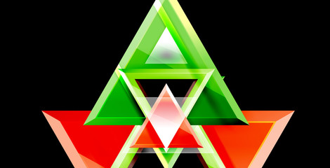 Obraz premium Triangle abstract background