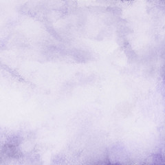 Violet ink and watercolor textures on white paper background. Paint leaks and ombre effects. Hand painted abstract image.