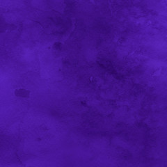 Violet ink and watercolor textures on white paper background. Paint leaks and ombre effects. Hand painted abstract image.