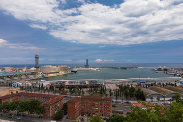Marina in Barcelona, Spain in Europe