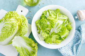 Fresh chinese napa cabbage salad