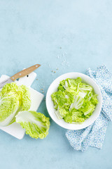 Fresh chinese napa cabbage salad