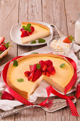 Strawberry cheesecake.