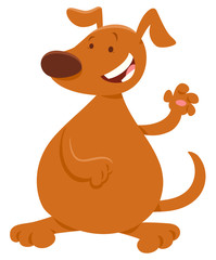 brown dog or puppy cartoon character