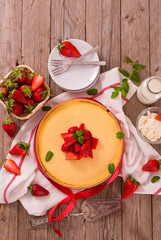 Strawberry cheesecake.