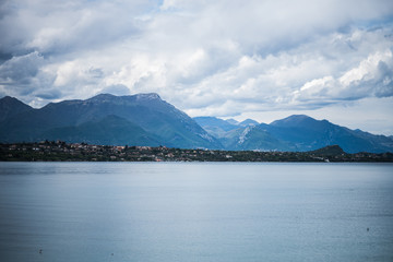 Beautiful italian alpine Lake Garda