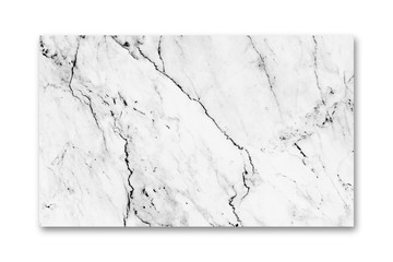 White Marble Texture Isolated On White Screen