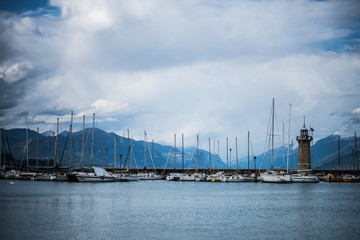 Obraz premium Sea view of Desenzano, Lake Garda