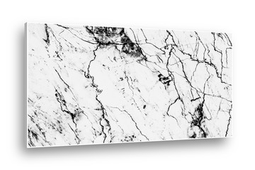 White Marble Texture Isolated On White.