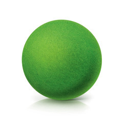 ECO Green ball on white background