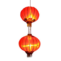 Decorate the lanterns in the night park © 7Crafts