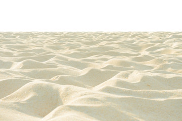 Fototapeta na wymiar Fine beach sand texture in the summer sun on white
