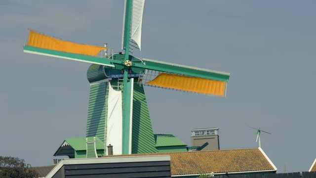 Details of a mill of Koog aan de Zaan in Netherlands.