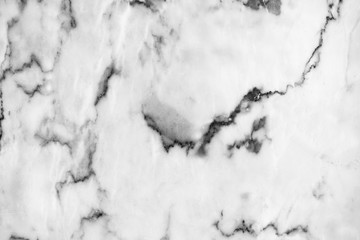 Closeup- White Marble Texture Full Frame Background