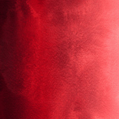 Red ink and watercolor texture on white paper background. Paint leaks and ombre effects. Hand painted abstract image.