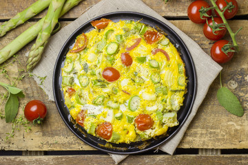 Spargel Frittata