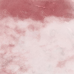 Red ink and watercolor texture on white paper background. Paint leaks and ombre effects. Hand painted abstract image.
