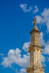 Fototapeta premium Vertical View of the St. John Baptist in the Town of Sava, near Taranto, in the South of Italy