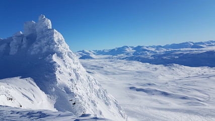 Swedish mountains in Riksgränsen