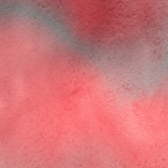 Red ink and watercolor texture on white paper background. Paint leaks and ombre effects. Hand painted abstract image.