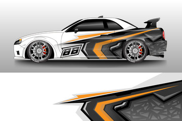 Car wrap design abstract strip and background for Car wrap and vinyl sticker