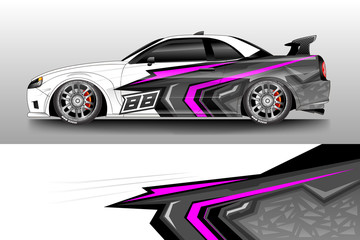 Obraz premium Car wrap design abstract strip and background for Car wrap and vinyl sticker
