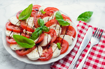 Delicious caprese salad