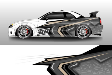 Car wrap design abstract strip and background for Car wrap and vinyl sticker