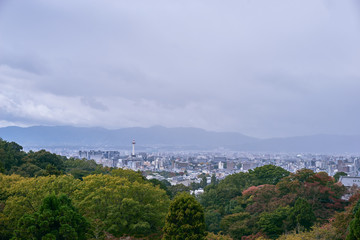 Fototapeta na wymiar Beautiful landscape scenic of Kyoto city.