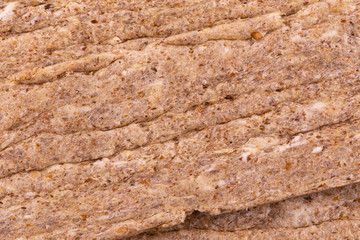 Abstract texture unleavened bread matzo macro shot background at close range