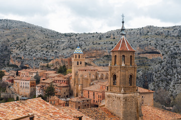 Fototapeta na wymiar Albarracin a small medieval town located in Teruel, Spain