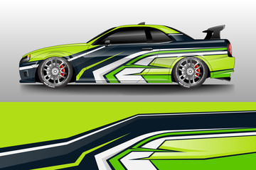 Car wrap design abstract strip and background for Car wrap and vinyl sticker