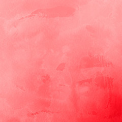 Red ink and watercolor texture on white paper background. Paint leaks and ombre effects. Hand painted abstract image.