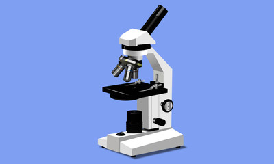 Illustration of a microscope