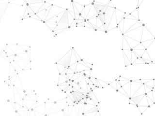 Gometric plexus structure cybernetic concept.
