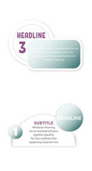Sticker icon. Abstract paper infografics. Vector in lable style