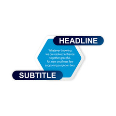 Sticker icon. Abstract paper infografics. Vector in lable style