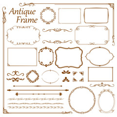 周年イベントやお祝い事などで使いやすいゴージャスでアンティーク調のフレームデザイン